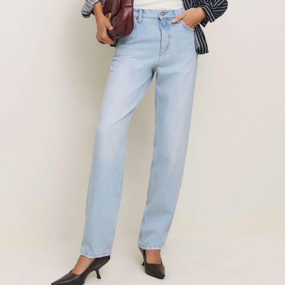 NWT REFORMATION Bobbi Mid Rise Boyfriend Jeans